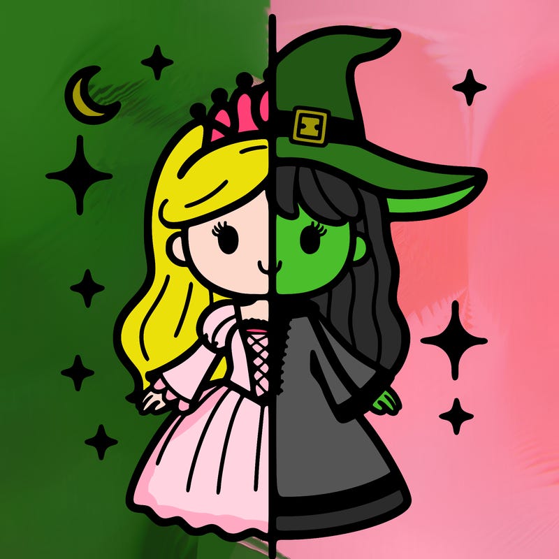 split princess and witch
