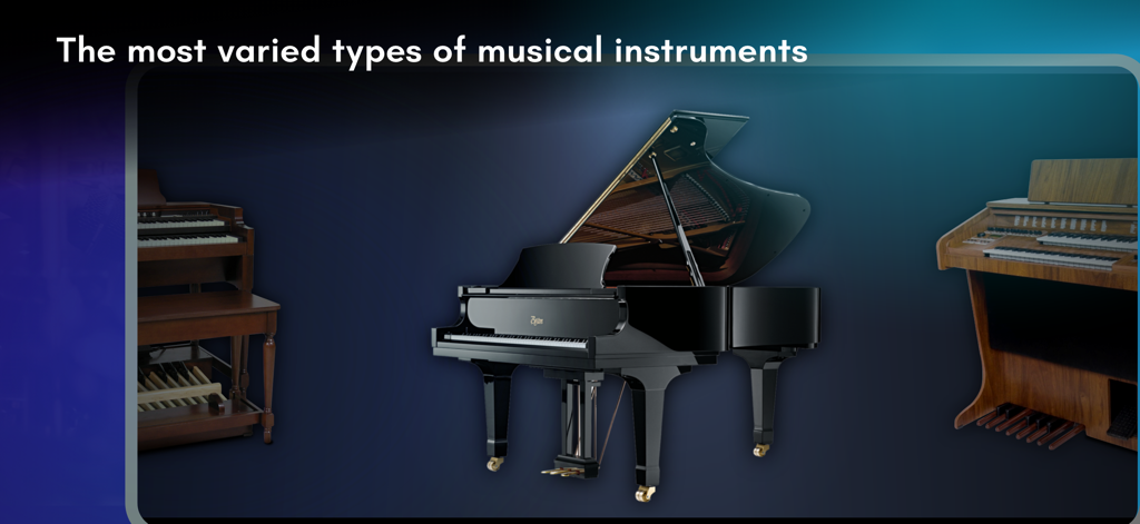 Real Piano electronic keyboard - A collection of musical instruments including a grand piano and classic organs