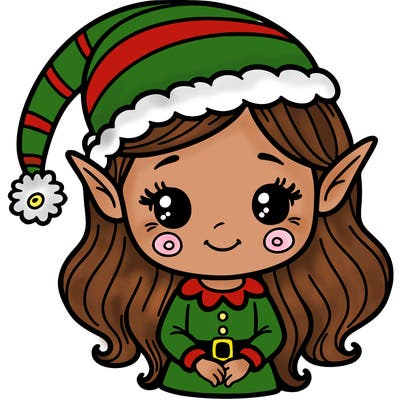 christmas elf girl