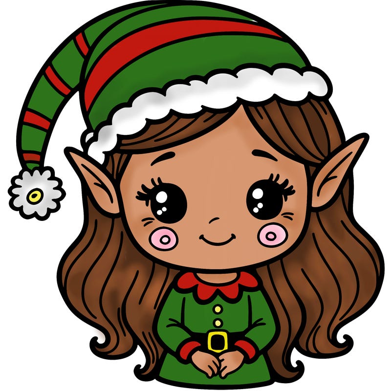christmas elf girl