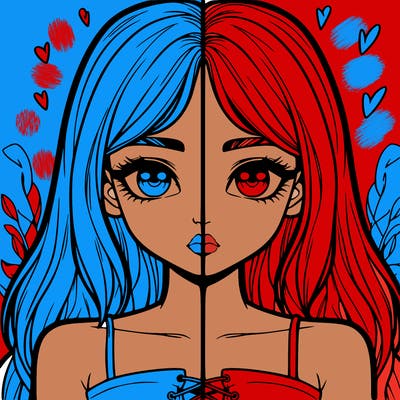 realistic girl split