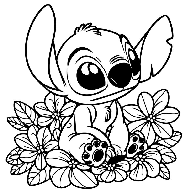 stitch with beautiful flowers