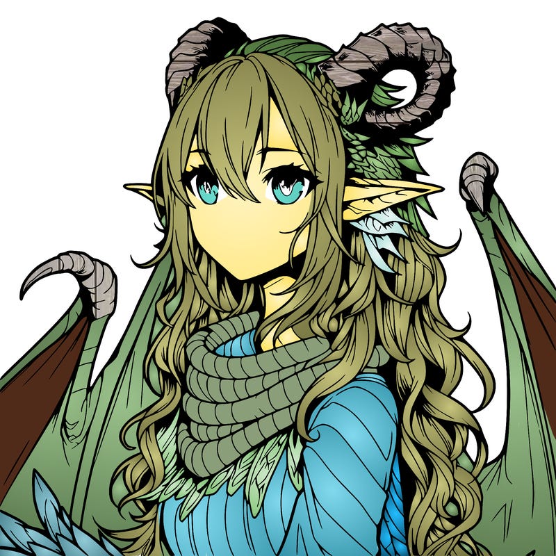 dragon girl realistic fantasy