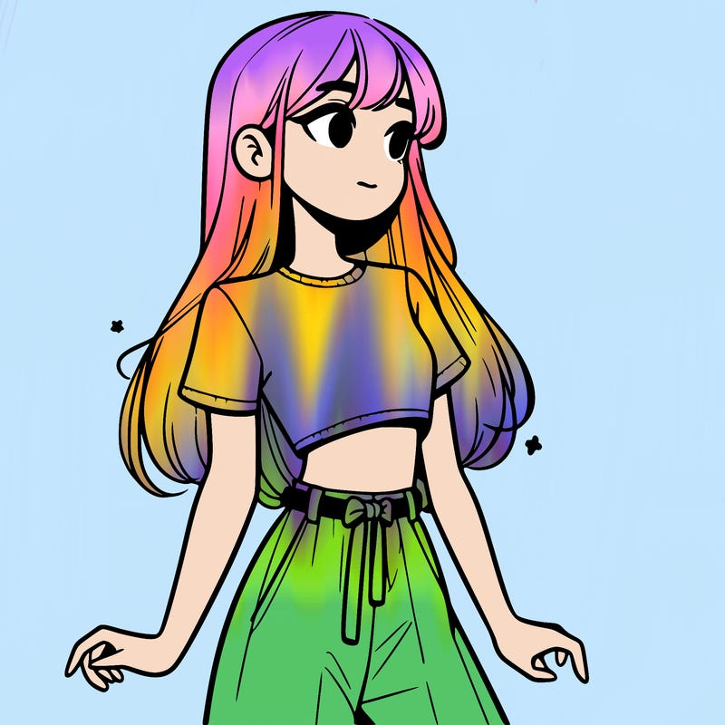 girl in a cute crop top