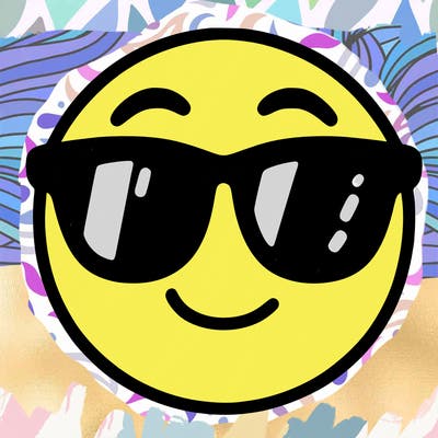 emoji with sunglasses
