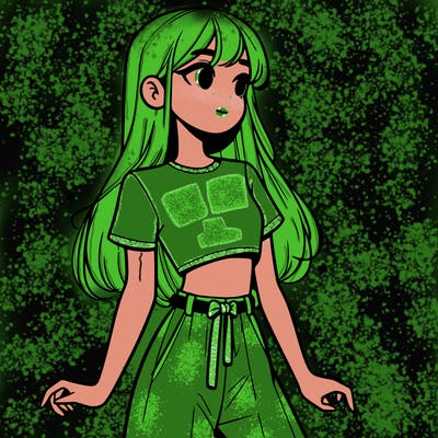 girl in a cute crop top