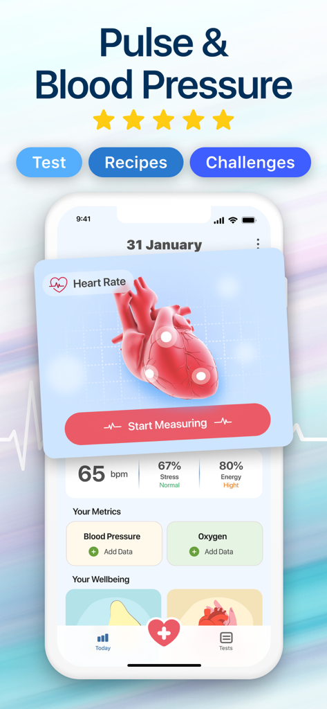 Heart Rate Monitor Measure - Health & Fitness App | MWM