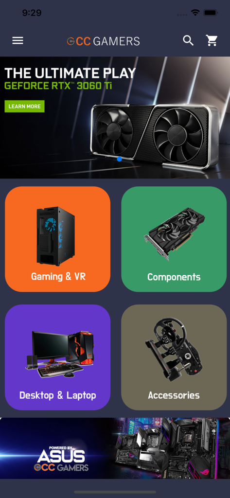 GCCGAMERS - Shopping App | MWM
