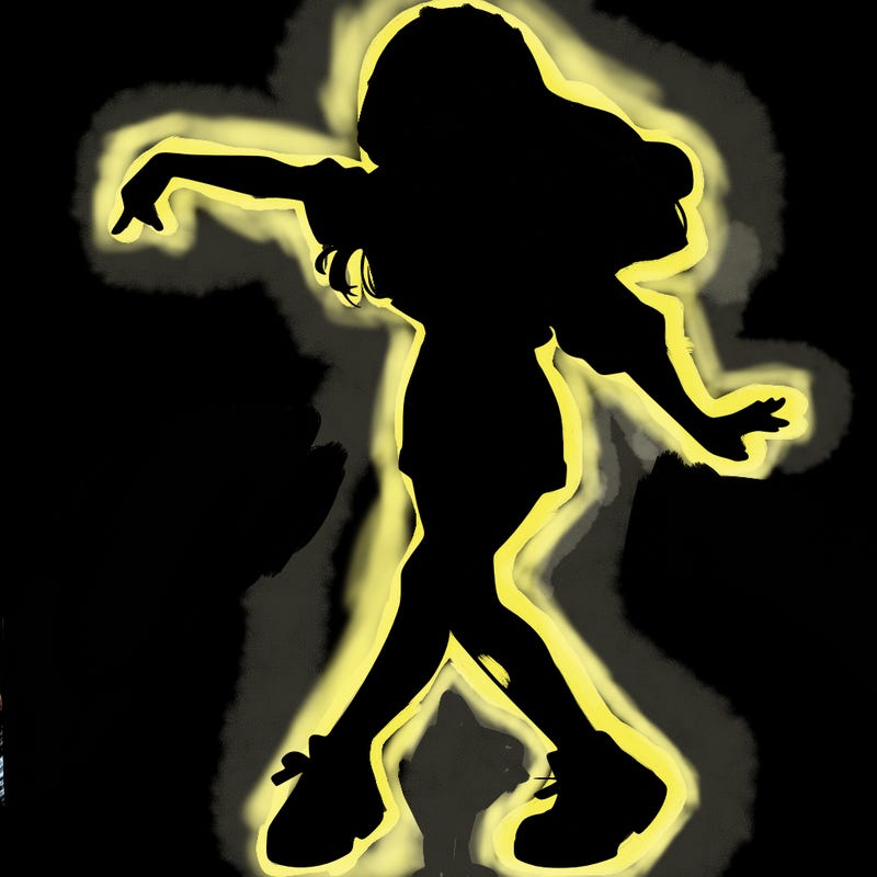 realistic girl danceing