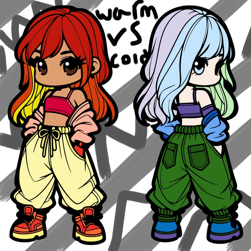 girl in crop top and baggy pants