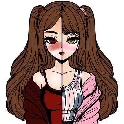 realistic girl split