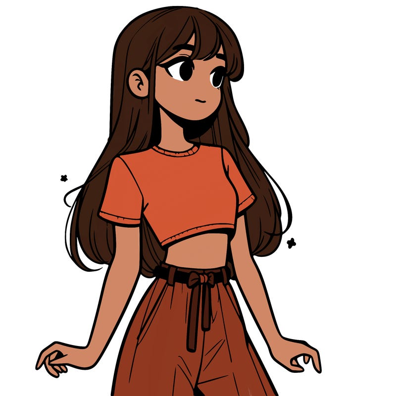 girl in a cute crop top