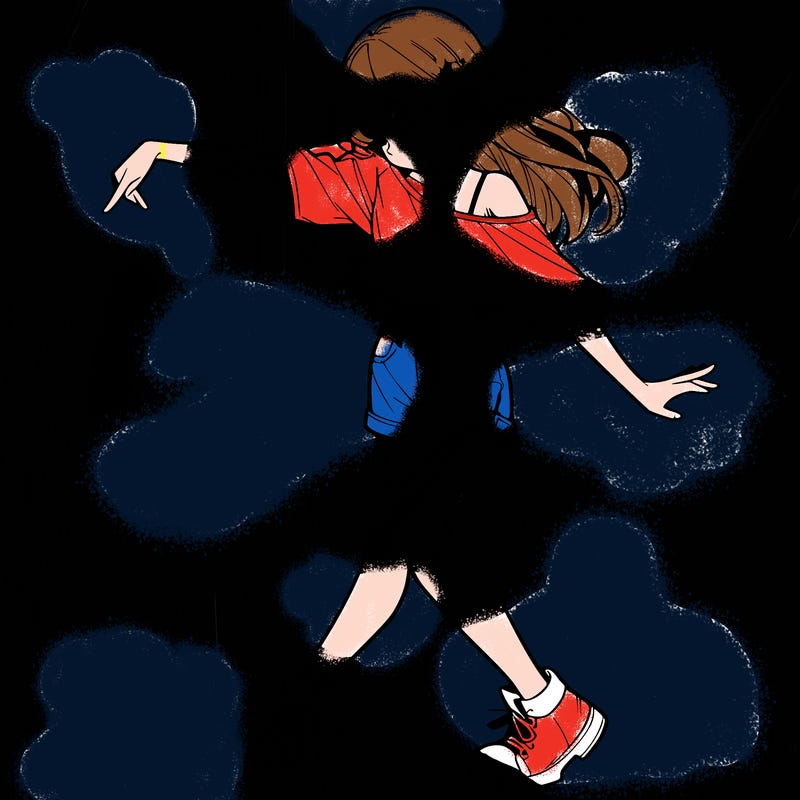 realistic girl danceing