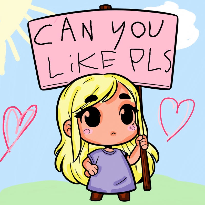 girl with blank sign