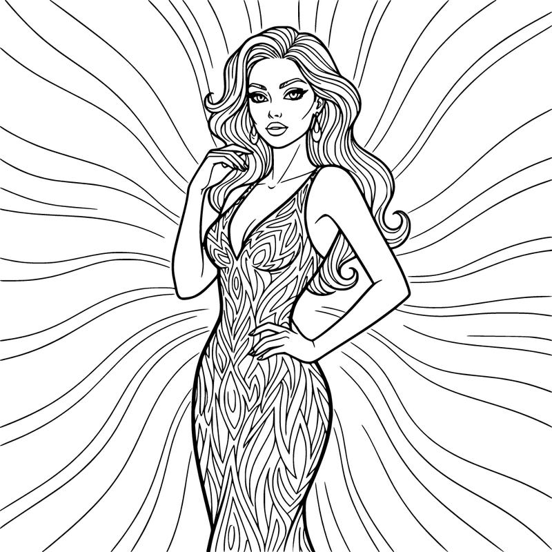 model glamorous beautiful