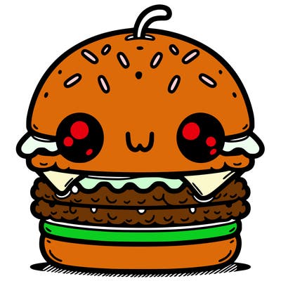 burger cute