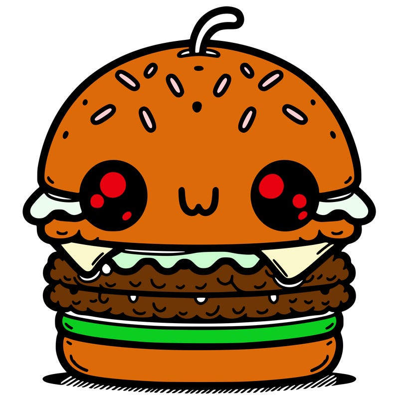 burger cute