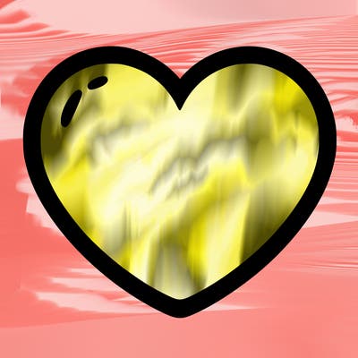 a blank heart