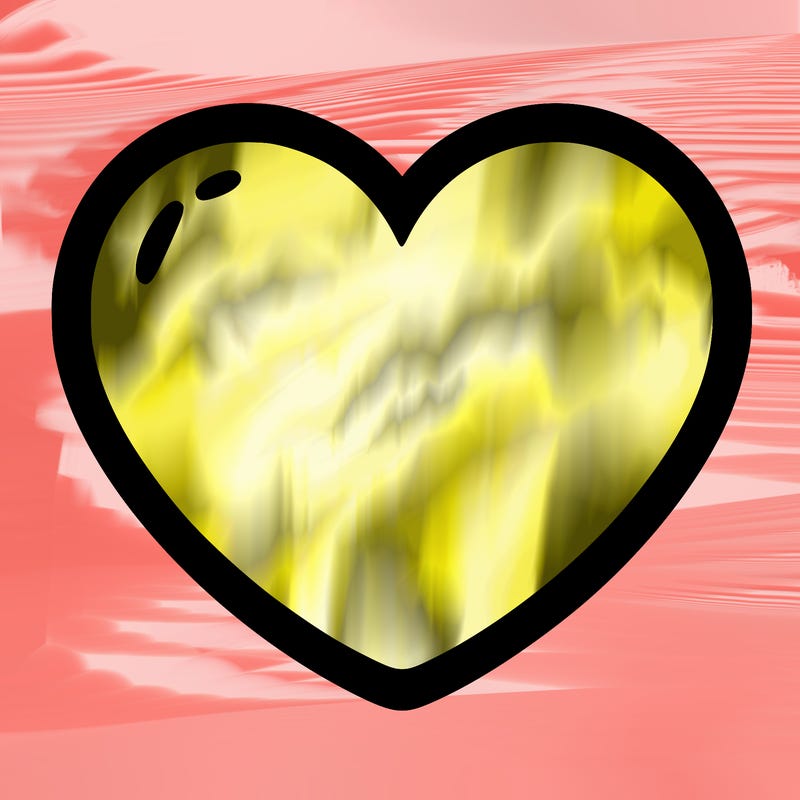 a blank heart