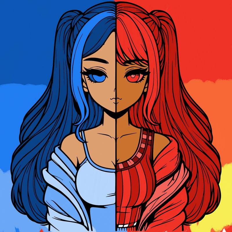 realistic girl split