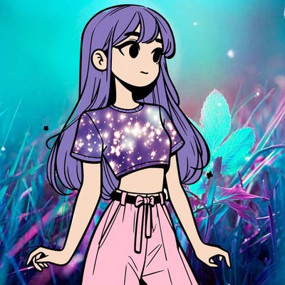 girl in a cute crop top