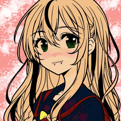 anime girl with long hair