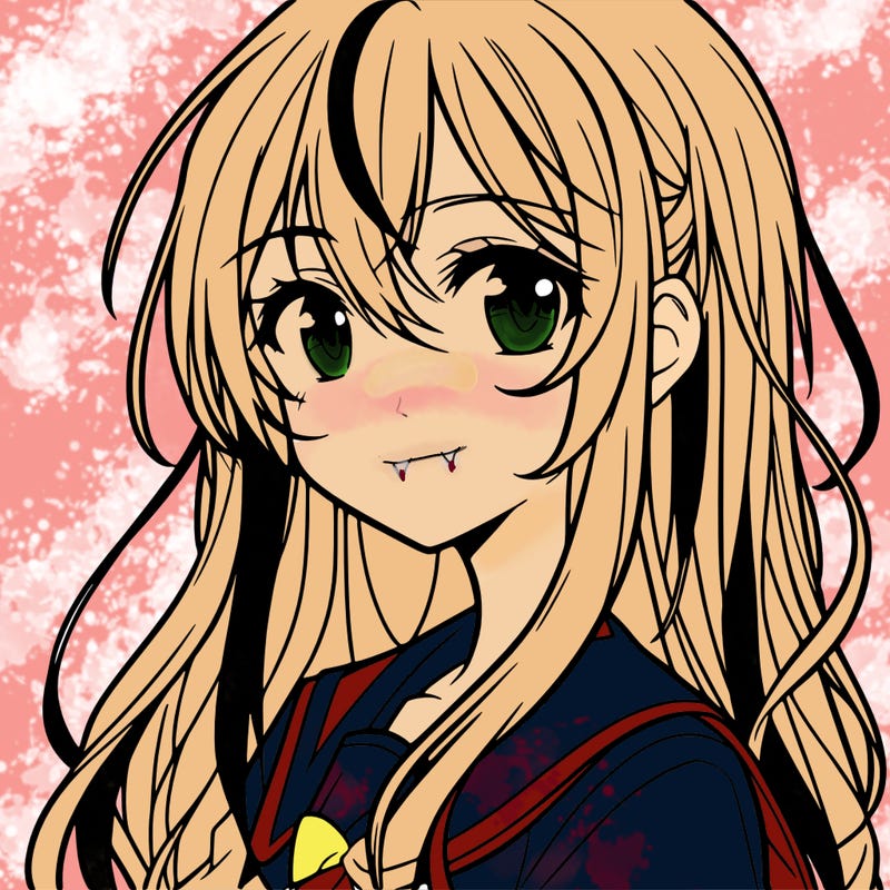 anime girl with long hair