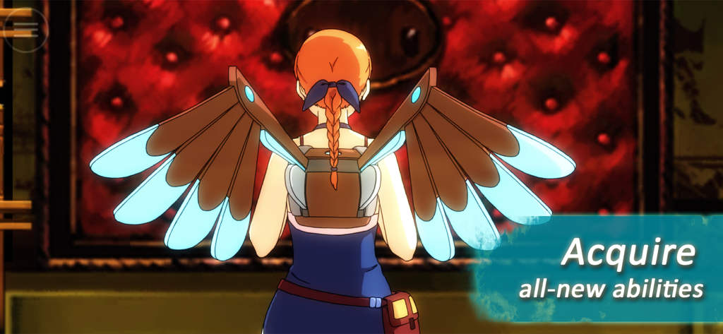 Forgotton Anne - Anne with mechanical wings showing new abilities in Forgotton Anne