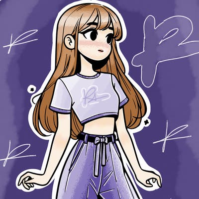 girl in a cute crop top