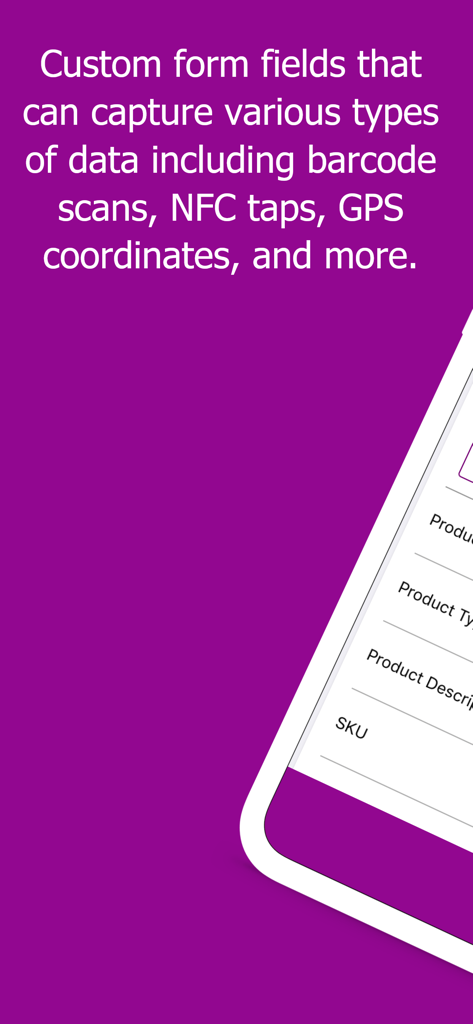 Asset & Inventory Tracker - Benutzerdefinierte Formularfelder für die Erfassung von Asset-Tracking- und Inventardaten in der Ventipix-App.