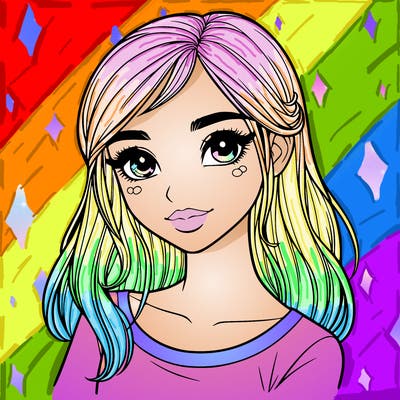 one realistic pretty girl