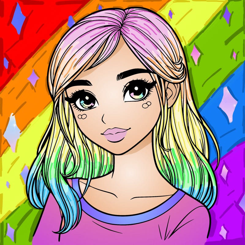 one realistic pretty girl
