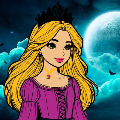 a realistic medieval princess with a tiara