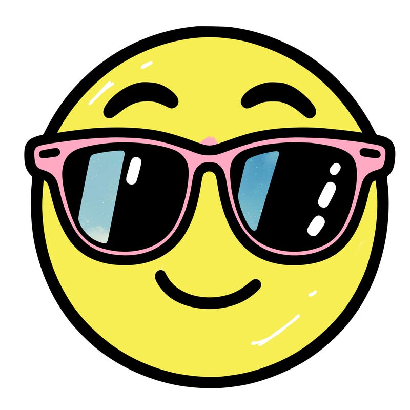 emoji with sunglasses