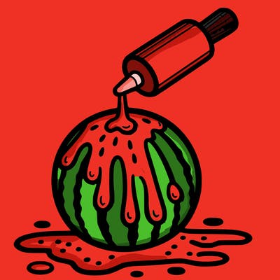 driping watermelon