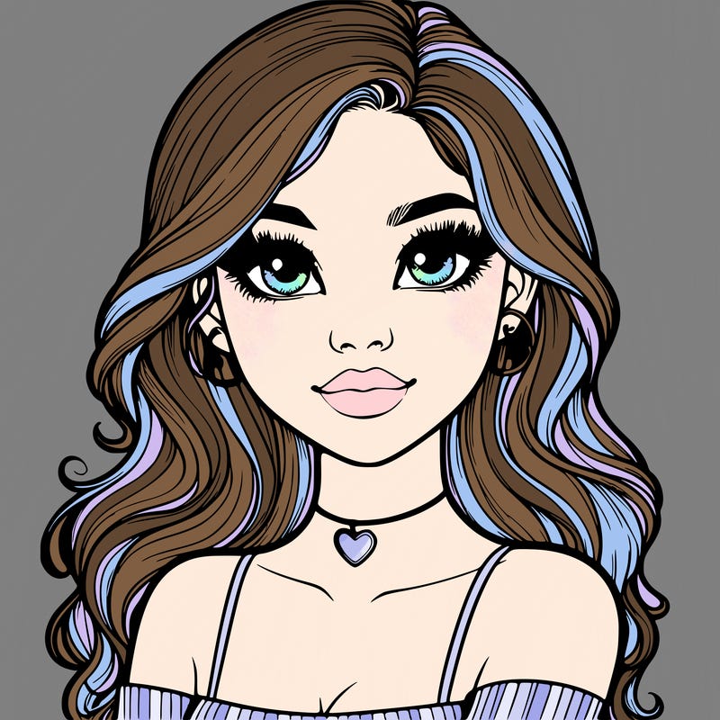 realistic pretty girl