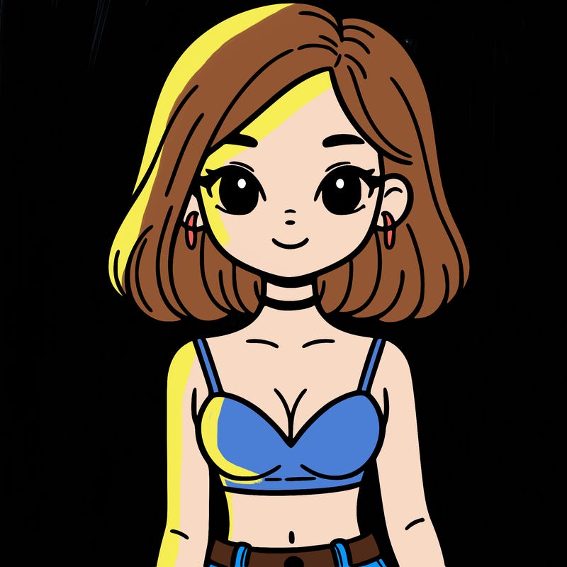 girl in crop top