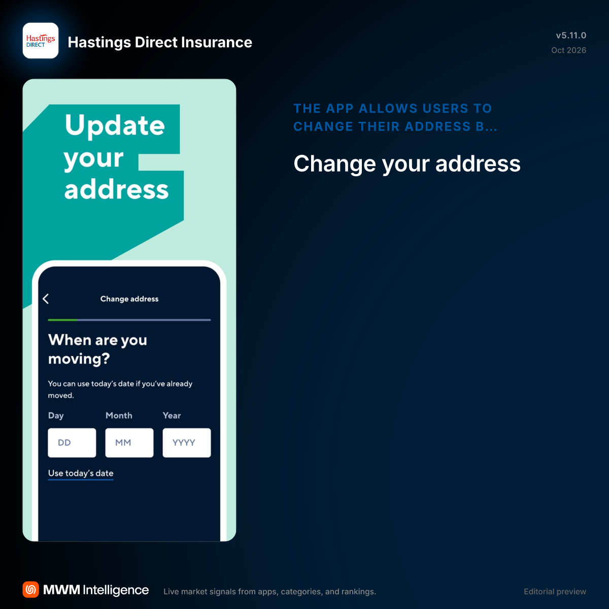 Hastings Direct Insurance - Finance App | MWM