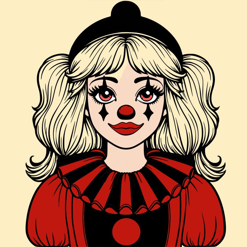 realistic clown girl