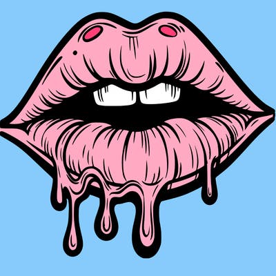 lips that look realistic and drip