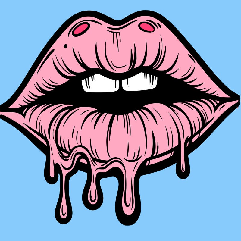 lips that look realistic and drip