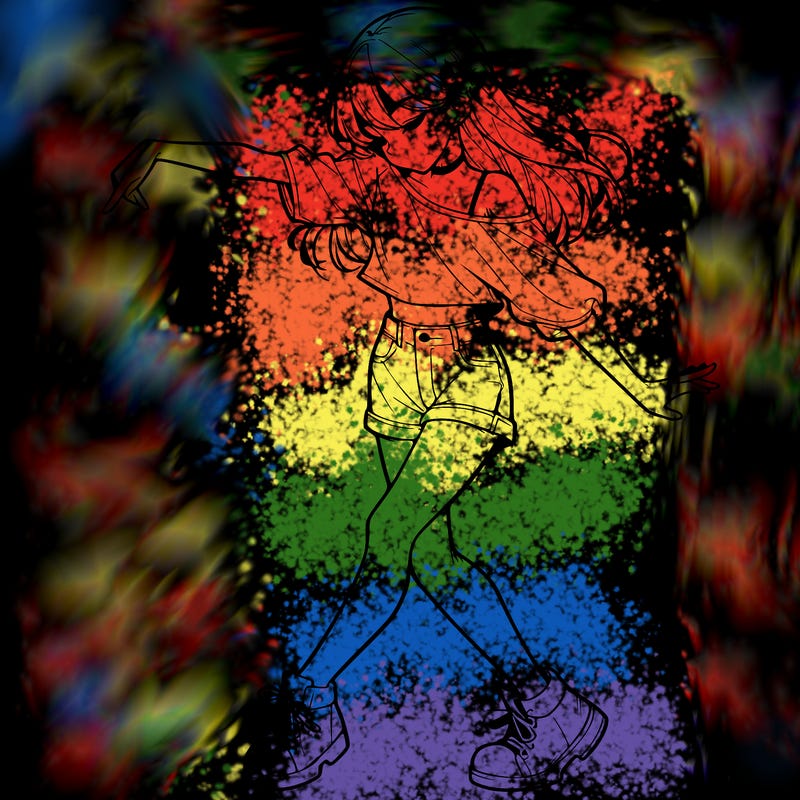 realistic girl danceing