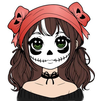 realistic girl halloween