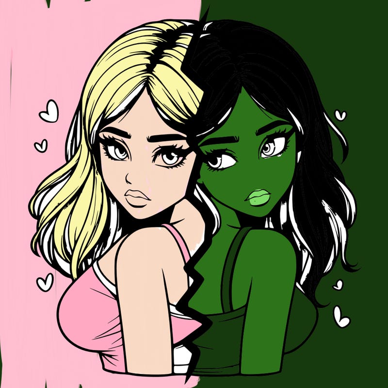 realistic girl split