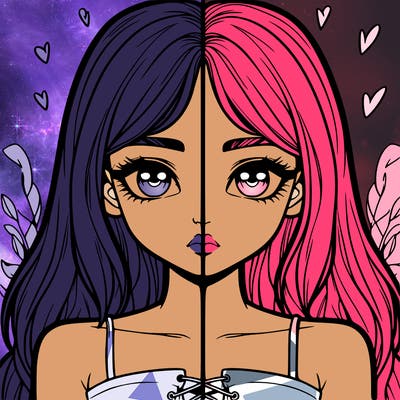 realistic girl split