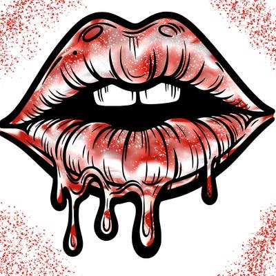 lips that look realistic and drip