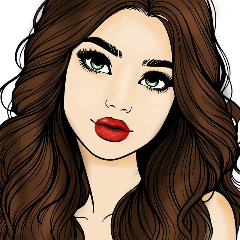 beautiful realistic girl