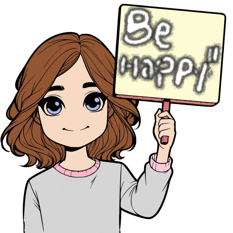 realistic girl holding up a sign