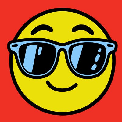 emoji with sunglasses