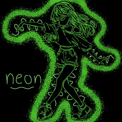 realistic girl danceing